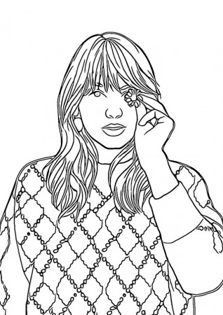 13 Taylor Swift Coloring pages for the Swiftie in your life