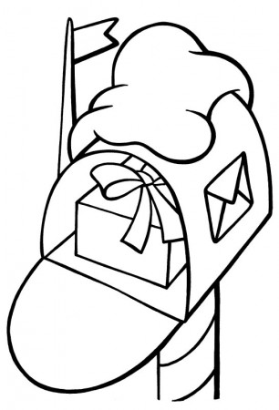 The mailbox coloring pages