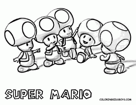 Drawing Super Mario Bros #153721 (Video Games) – Printable coloring pages