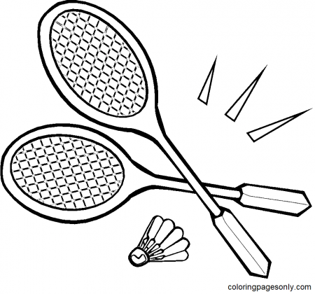 Free Printable Badminton Coloring Pages - Badminton Coloring Pages - Coloring  Pages For Kids And Adults