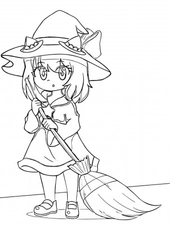 Anya Forger on Halloween Coloring Page - Anime Coloring Pages