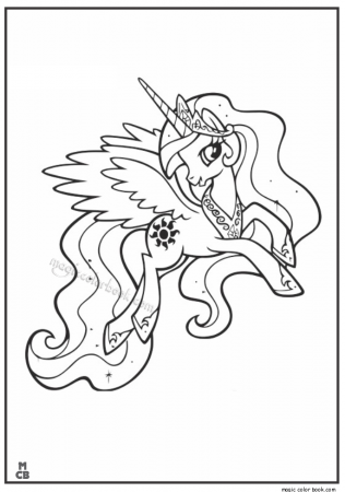 Printable My Little Pony Friendship Is Magic Princess Celestia ...