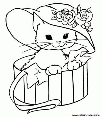 Coloring Book : Kitten Coloring Pages Cat Online Free To ...