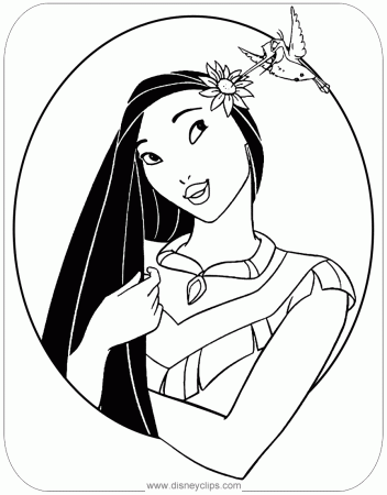 Disney's Pocahontas Coloring Pages | Disneyclips.com
