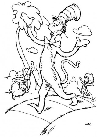Thing One And Coloring Pages - Google Twit