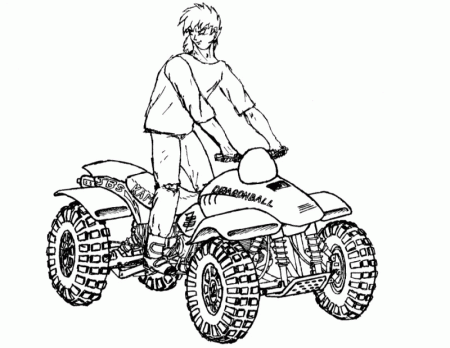 Quad / ATV #7 (Transportation) – Printable coloring pages