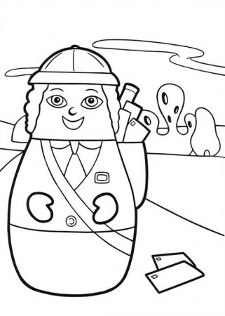 Mail Carrier Bring Us Our Mail In Higglytown Heroes Coloring Page : Coloring  Sky | Coloring pages, Online coloring, Coloring pictures