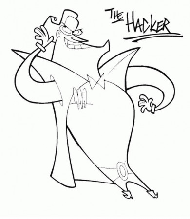 The Hacker Cyberchase 1 Coloring Page - Free Printable Coloring Pages for  Kids