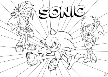 Top Sonic and Friends Coloring Pages Free - GBcoloring