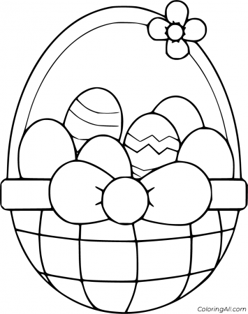 51 free printable Easter Basket coloring pages in vector format, easy to  print from any device … | Easter coloring book, Bunny coloring pages, Easter  coloring pages