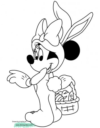minnie_easter_coloring.gif 1.042×1.332 pixels | Cartoon coloring pages, Easter  coloring pages, Disney coloring pages