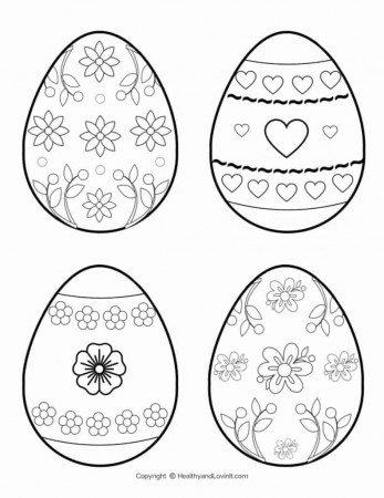 Easter Egg Coloring Pages and Templates (Fun for Kids and Adults!)