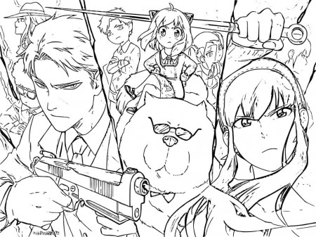 Spy x Family 13 Coloring Page - Anime Coloring Pages