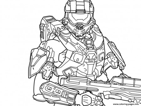 Halo 5 Free Coloring Pages Printable