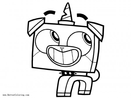 Unikitty Puppycorn Coloring Pages