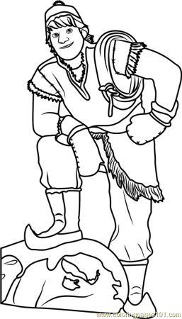 Kristoff Coloring Page - Free Frozen Coloring Pages ...