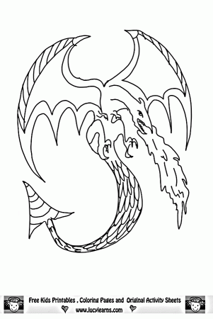 Dragon Coloring Sheets, Lucy Learns Free Dragon Coloring Sheet ...