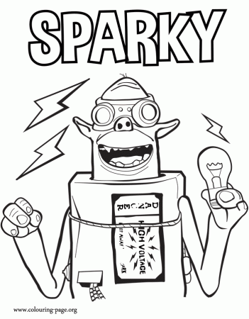 The Boxtrolls - Sparky coloring page