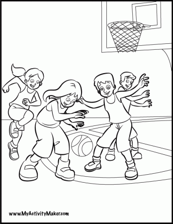 Basketball Player Printable Coloring Pages - Coloring Page