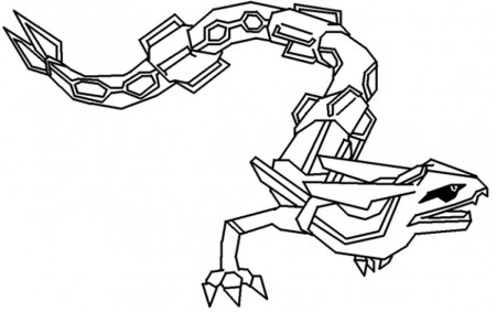 pokemon mega rayquaza coloring page - Clip Art Library