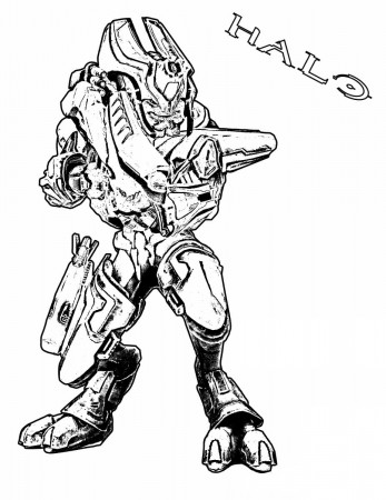 Fierce Halo Coloring Pages | Halo 5 Coloring | Free | Xbox Halo