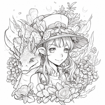 AI Midjourney Prompt for Coloring Page ...
