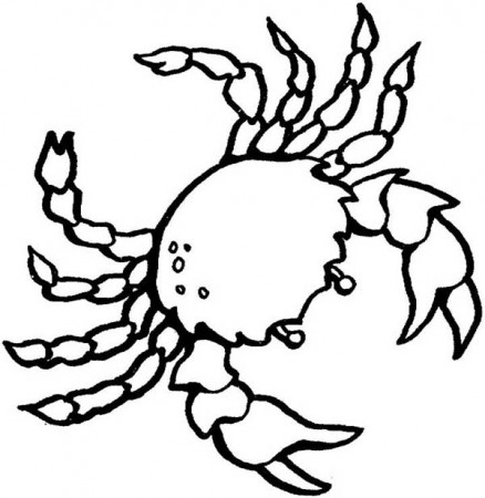 Symbol Of Cancer Zodiac Crab Coloring Page : Coloring Sun