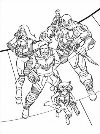 Printable coloring pages for kids Guardians of the Galaxy 10 | Monster coloring  pages, Superhero coloring pages, Coloring pages to print