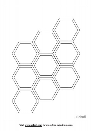 Hexagon Coloring Pages | Free Emojis, Shapes & Signs Coloring Pages | Kidadl