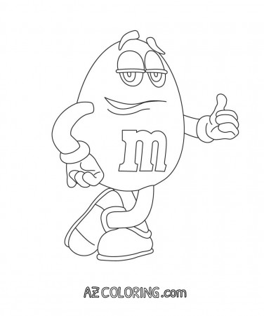 M&m Coloring Page