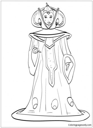 Star Wars Padme Coloring Pages - Free Printable Coloring Pages