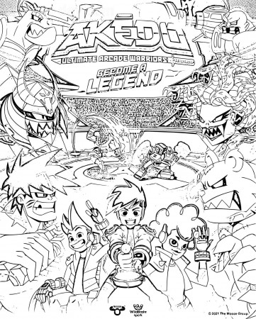 Akedo Coloring Pages | WONDER DAY ...