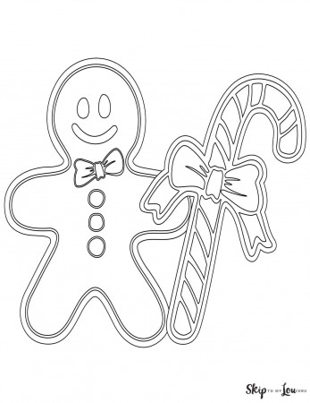 Gingerbread Man Coloring Pages | Skip ...