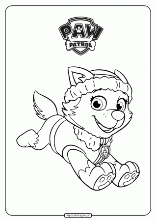 Printable Paw Patrol Everest Coloring Pages | Paw patrol coloring pages, Paw  patrol coloring, Everest paw patrol