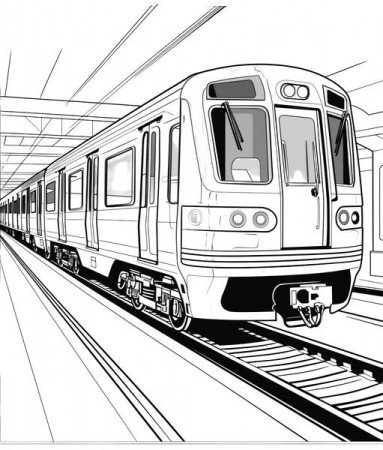 Free Printable Trains Coloring Pages List