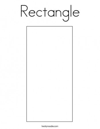 Rectangle Coloring Page - Twisty Noodle
