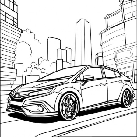 Honda civic 2022 full body in the city ...