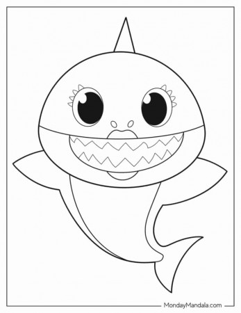 24 Baby Shark Coloring Pages (Free PDF ...