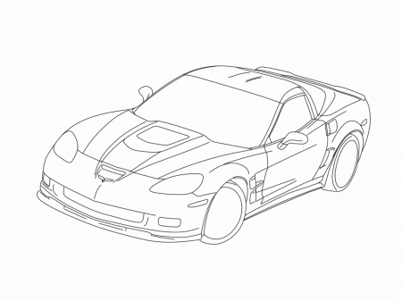 2010 Corvette Coloring Page