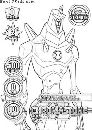 Chromastone Coloring Page