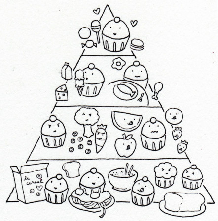 cookie and cake coloring page - Clip ...clipart-library.com