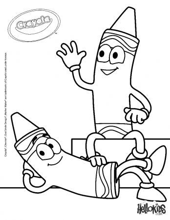 Crayon Coloring Pages - Coloring Pages For Kids And Adults