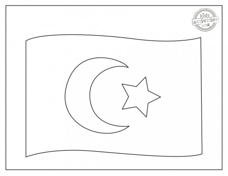 The Legendary Turkey Flag Coloring Pages Kids Activities Blog |KAB