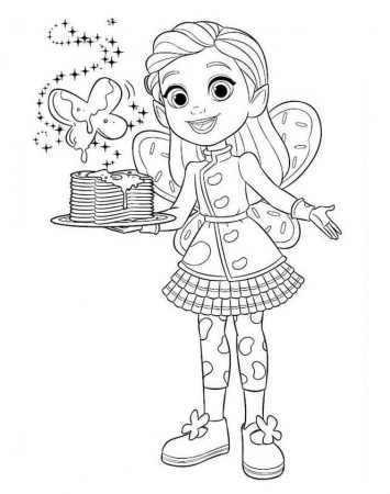 Happy Butterbean Coloring Page - Free Printable Coloring Pages for Kids