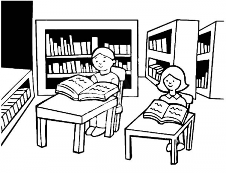 Library Is A Place For Student Study Coloring Pages - Download & Print  Online Coloring Page… in 2023 | Kindergarten coloring sheets, Online coloring  pages, Student studying