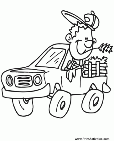 Free Coloring Page Truck, Download Free Coloring Page Truck png images,  Free ClipArts on Clipart Library