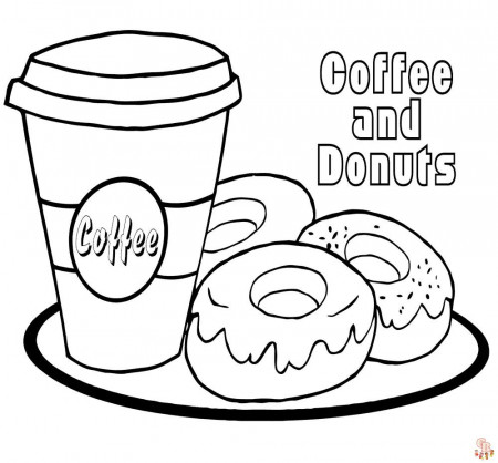 Brew Up Some Fun with Coffee Coloring Pages | GBcoloring