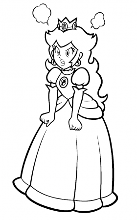 Angry Princess Peach Coloring Pages - Princess Peach Coloring Pages - Coloring  Pages For Kids And Adults