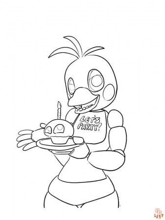 Animatronics Chica Coloring Pages - Free & Easy Printables