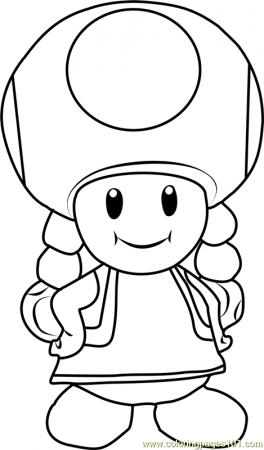 Toadette Coloring Page for Kids - Free Super Mario Printable Coloring Pages  Online for Kids - ColoringPages101.com | Coloring Pages for Kids